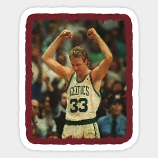 Larry Bird in Celtics Sticker